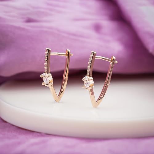 Image of Modern Dangle Earrings for Women | Chic Statement Earrings for Girls | Stylish Lightweight Fashion Jewelry for Casual, Party & Special Occasions