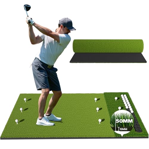 RIKADE 6x4ft Professional Golf Hitting Mat & Simulator Mat, Integrated