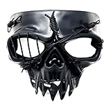 Steampunk Style Men Masquerade Mask Mardi Gras Masks Halloween Costume Wedding Party Cosplay (Top Black)