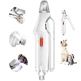 CATPICK 2-in-1 Cat Nail Clippers & Dog Nail Clippers Trimmers for Large Medium Small Dogs Cats Claw Trimmer Quick Sensor and Safety Guard USB Rechargeable with 2 LED Lights Dogs Nail Trimmer