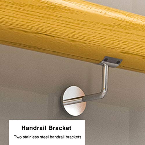 Main courante bois massif escalier intérieur rampe design - 5