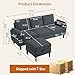 Enobala Convertible Sectional Sofa, Modern L Shaped 3-seat Sofa, 79