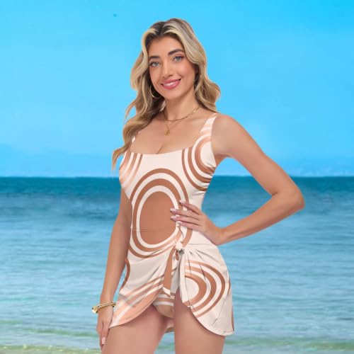 Maillot de bain push-up anti-relâchement avec bas texturé or rose