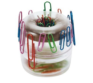 Clip Dispenser Office Max Frosty Clear pour organiser vos documents de bureau