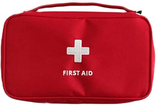 WOIWO Bolsa médica portátil de viaje, bolsa de emergencia, bolsa de almacenamiento de primeros auxilios y bolsa de clasificación (rojo)