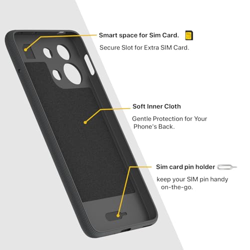 Image of Pikkme Back Cover for Oppo K13 Turbo 5G Camera Protection 3D Hexa Cube Design Silicone Protective Bumper Case (Grey)