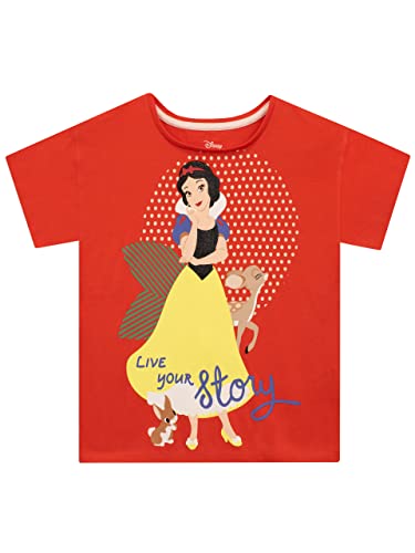 Disney Camiseta para Niñas Snow White Rojo 6-7 Años