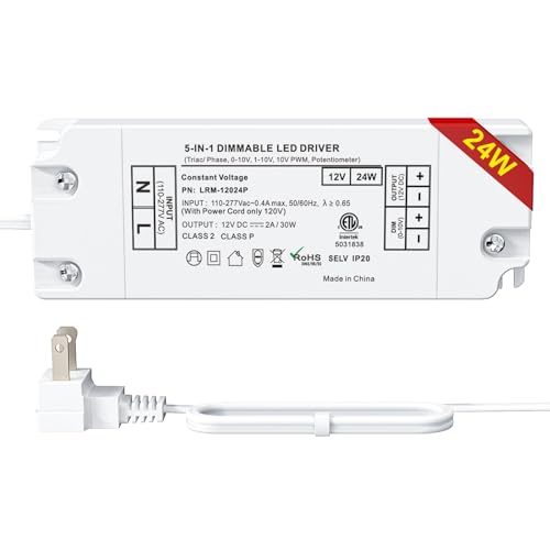 12V 24W dimmable LED Driver,Constant Current Driver,Low Voltage Transformers for