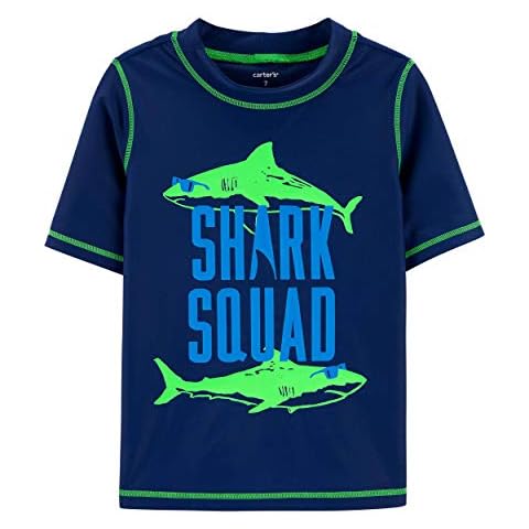 Carter's Shark Squad Rashguard and Swim Trunks Cover