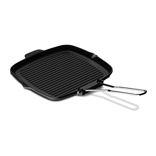 Produktfoto von Fissler Arcana / Gusseisen-Pfanne (24 x 24 cm) Bratpfanne rechteckig, Grillpfanne-unbeschichtet - Induktionsgeeignet