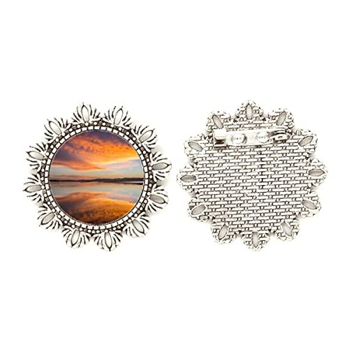 Broche con gancho para el pecho de nubes talla medium para vestidos