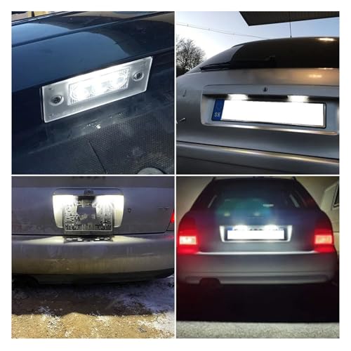 Luces de matrícula LED para Audi A3 y S3 8L LCI repuesto Canbus sin error 7