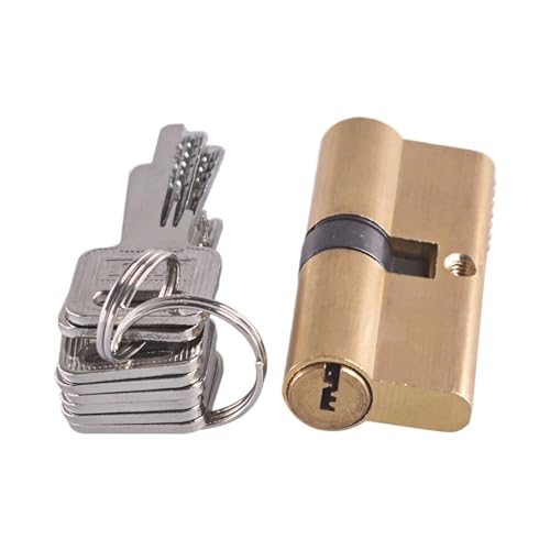 GBYUHAIJUN Núcleo de Cerradura AB de Cobre Puro, Cilindro de 65/70 Mm, Llave AB, Cerradura de Puerta de latón de Entrada antirrobo, núcleo de Bloqueo único(1pcs 70mm(35-35))