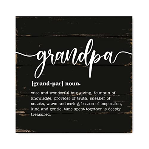 Panneau en bois Grandpa idée cadeau décoration chrétienne abstraite