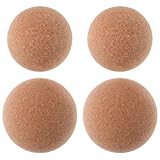 YARNOW 4 Stück Kork Massagebälle Tiefengewebe Faszienbälle für Muskelentspannung Fuß Ganzkörpermassage Tragbare Faszienrolle für Triggerpunkt-therapie und Yoga Fitness