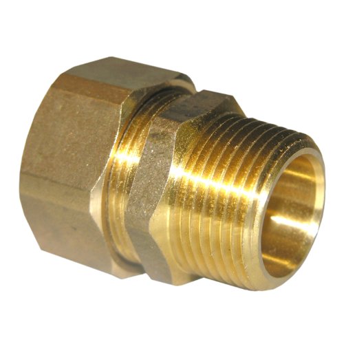 LASCO 17-6871 7/8-Inch Compression by 3/4-Inch Male Pipe Thread Brass Adapter