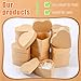 Geyee 24 Pcs Heart Shaped Paper Mache Box, Gift Box with Lid 3. 9 Inch Nesting DIY Cardboard for Decoupaging Painting Storing Jewelry Treasure