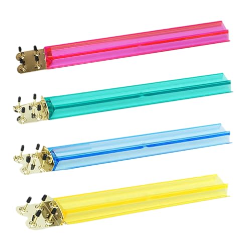 Supports pour Mahjong américain avec pousseur | Lot de 4 pièces transparentes de 47 cm