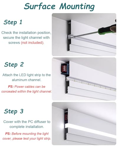 Moulure décorative de plafond et corniche LED pour éclairage indirect - 7