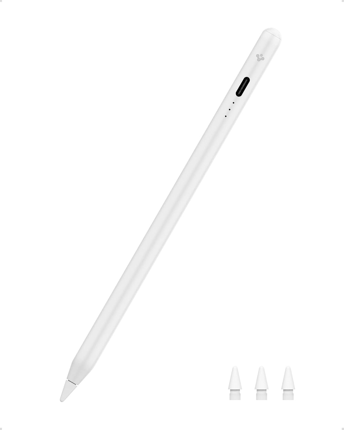 Spigen Stylus Pen for iPad [ iPad/iPad Pro/iPad Air/iPad mini] [Tilt Sensitive] [Palm Rejection] [Magnetic Attachment] with Extra Pen Tip – White