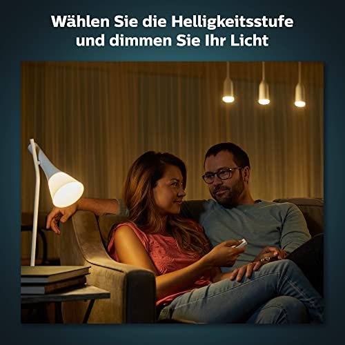 Philips Hue Dimmschalter, Zubehör für Ihr Philips Hue System, kabelloses Dimmen ohne Installation, Abrufen von Lichtszenen, Weiß - Image 6