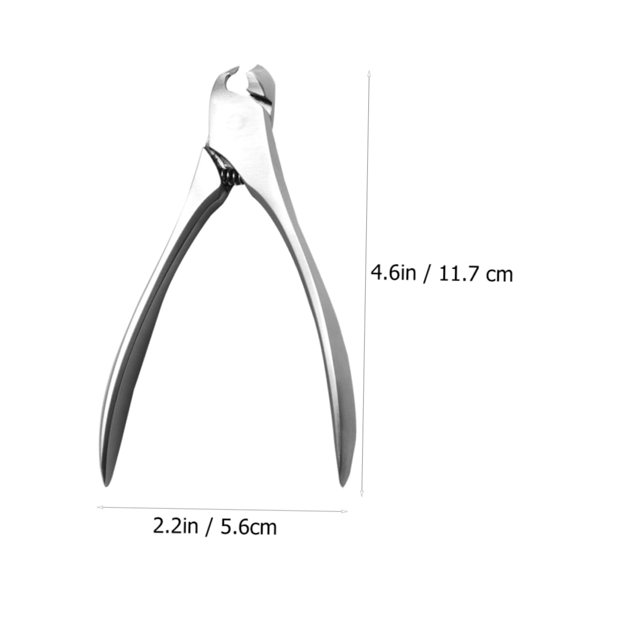 IWOWHERO Professional Nail Clippers Nail Pusher Cuticle Trimmer Ergonomic Handle for Home Salon Use