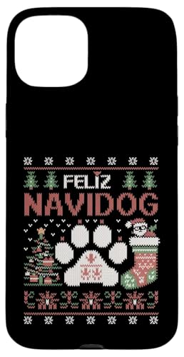 Feliz Navidog - �ʔ����N���X�}�X �� �ʟ����A�O���[�N���X�}�X �X�}�z�P�[�X iPhone 15 Plus �p