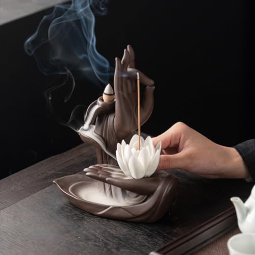 Encensoir cascade bouddha lotus pour libérer l'esprit du stress - 5