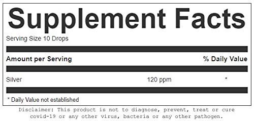Goe 16 Fl Oz 120Ppm Colloidal Silver & 8 Fl Oz 20Ppm Colloidal Silver Spray Bottle + Free 1 Oz 120Ppm Colloidal Silver Filled Dropper Bottle! Lab Tested. #TOP4