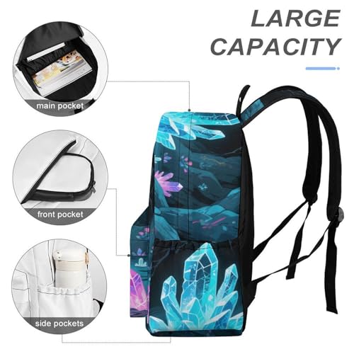 Glacier Cave Printed Backpack Water-Resistant Pack Stylish Bag Lightweight Travel Backpack4