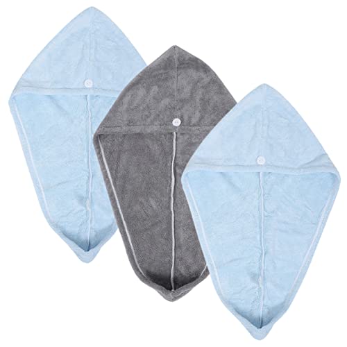 ADOCARN 3 Pçs Touca De Cabelo Seco Toalhas De Microfibra Meninas Chapéus Meninas Hijab Turbante Cabe