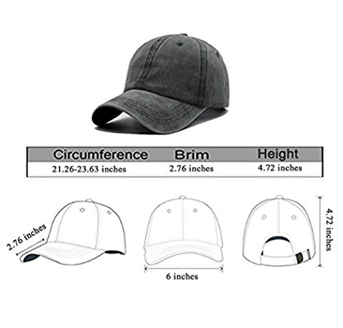 Unisex Dog Mom Vintage Jeans Adjustable Baseball Cap Cotton Denim Dad Hat Black #TOP5