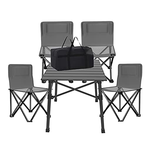 Table de camping pliante table de pique-nique portable grise - 2