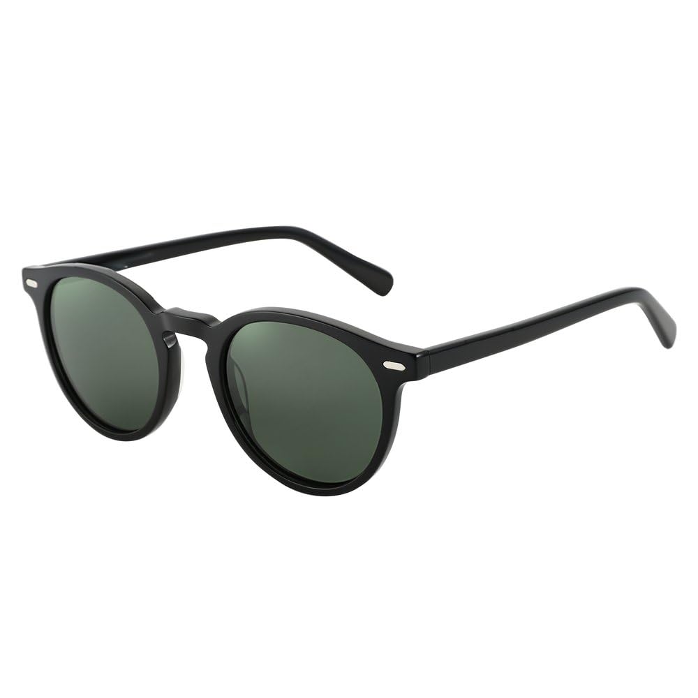 Gafas de sol redondas polarizadas para mujer, protección UV400, acetato, gafas de sol de moda para compras, viajes, playa, fiesta, ciclismo