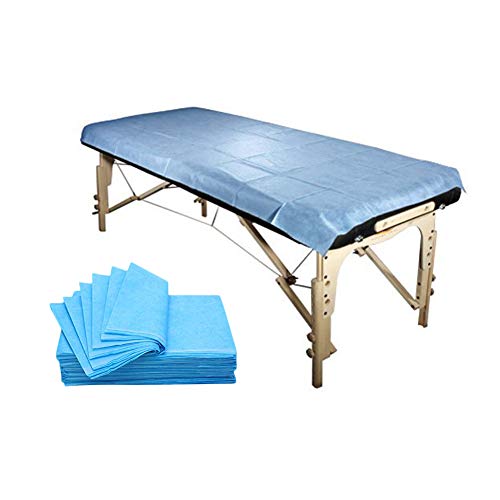 20 pcs Disposable Stretcher Sheet, Hygeine Clean, Fitted Massage Table Sheets - Bed Sheets Perfect for Doctors' Offices, Spas, Blue (31