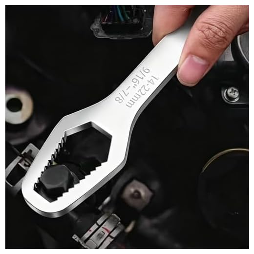 Self Adjusting Wrench, Silver 2.8MM Dual Ended Universal Wrench Fits 8-24mm Nuts for Home Repair Auto DIY, Mechanic Gadgets Hardware Tools