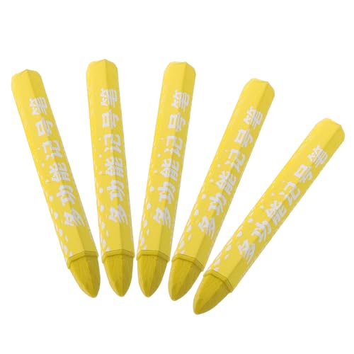 OUNONA Tire Marking Crayons Set 5pcs Tire Letters Fade-Resistant Wax Air Marker Pens