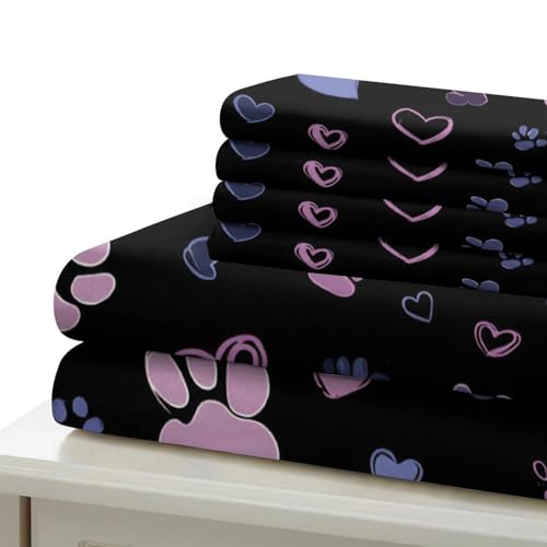 Housse de couette animaux 135x200 parure de lit microfibre résistante 3D