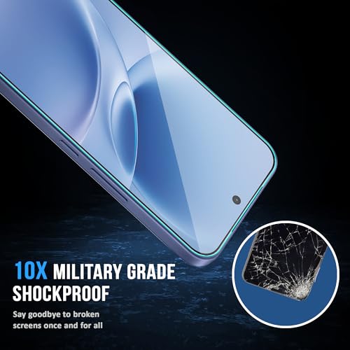 Image of ArmourPro Tempered Glass for Vivo V70 FE - 9H Screen Protector with Black Border, Anti Scratch, Edge-to-Edge Coverage, HD Clarity, Smooth Touch, Case Friendly | Black