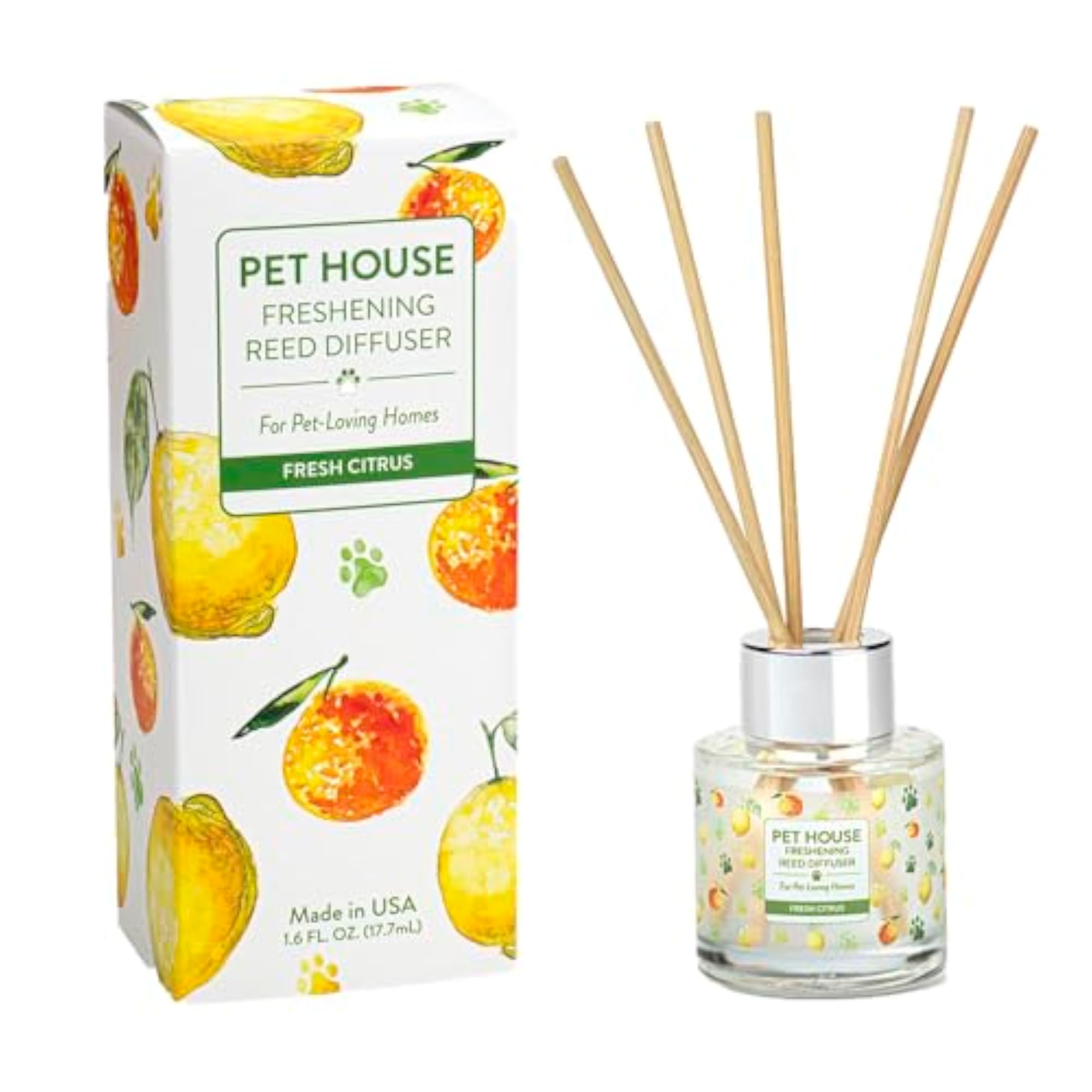 Fresh Citrus Pet House Reed Diffuser