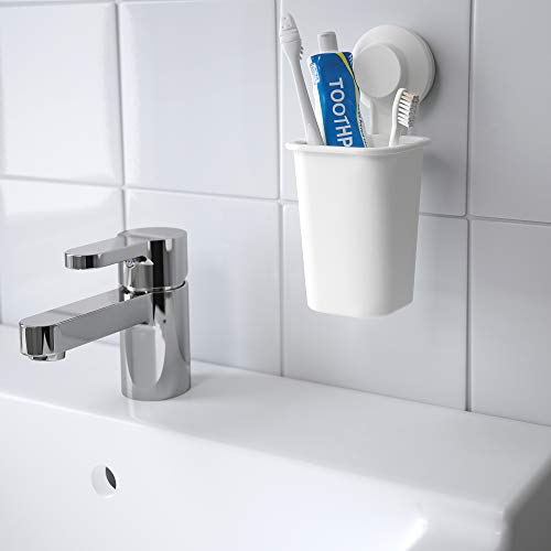Porte-brosse à dents avec ventouse pour éviter les traces de calcaire - 6