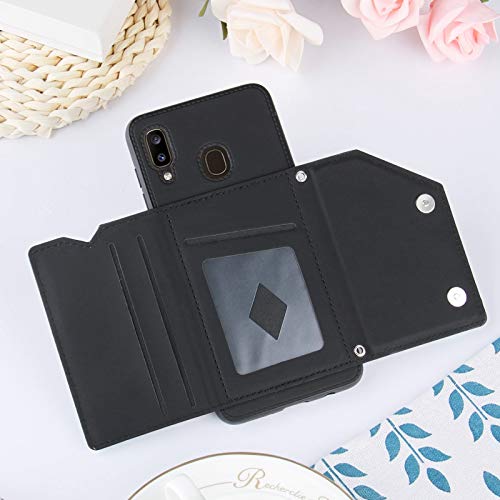 MOONCASE Capa Carteira para Samsung Galaxy A20 / A30, Fecho Magnético Durável À Prova de Choque com