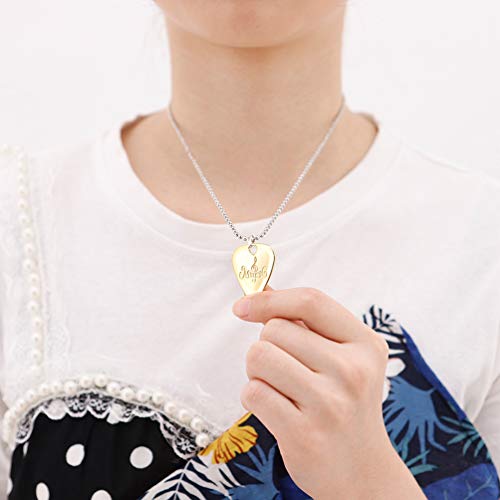 FARUTA Collier médiator de guitare en métal avec ukulélé et médiator – Pendentif personnalisé – Porte-clés – Collier… - Les Beatles, Paul McCartney, John Lennon, RIngo Starr, George Harrison FARUTA Collier médiator de guitare en métal avec ukulélé et médiator - Pendentif personnalisé - Porte-clés - Collier… – Image 5