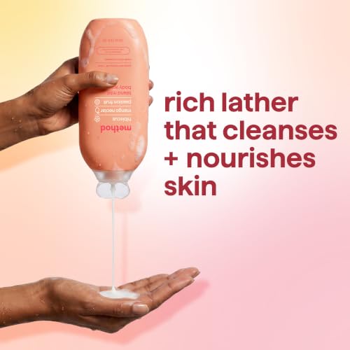 Image of method Body Wash, Island Mist, 18 fl oz | Leaves Skin Feeling Soft & Moisturized, Made Without Parabens, Notes of Hibiscus, Mango Nectar & Passion Fruit