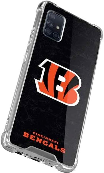 Skinit Clear Phone Case Compatible with Galaxy A71 5G - Officially Licensed NFL Cincinnati Bengals - Distressed Design