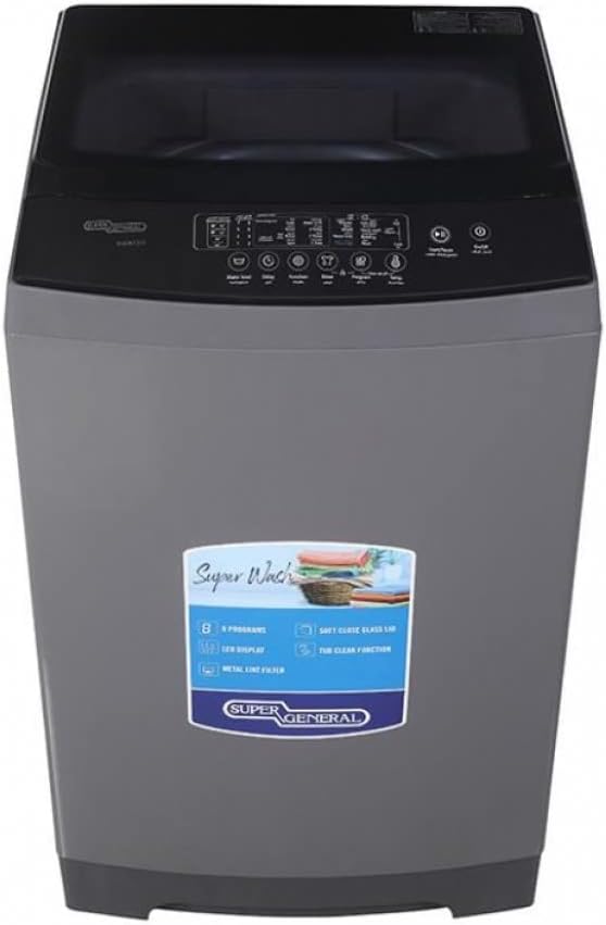 Control panel of the Super General 12kg Top Load Washing Machine KSGW1224