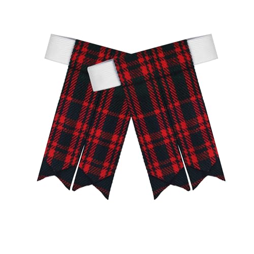 Image of Scottish Tartan Kilt Flashes with Elastic Adjusters