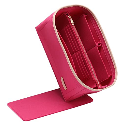 Image of Doxo Purse Organizer Insert, Bag Organizer for Tote & Purse, Bag in Bag, Perfect for Speedy 25 Neverfull PM and More(Rose-M)