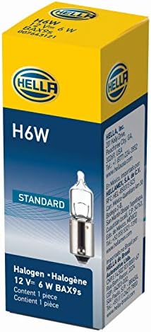 Hella H6W Bulb H6W 12V 6W Bax9S T2.75
