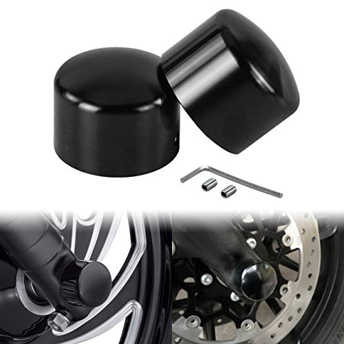 Capuchons d'essieu avant noirs pour Harley Sportster XL 1200 et Dyna